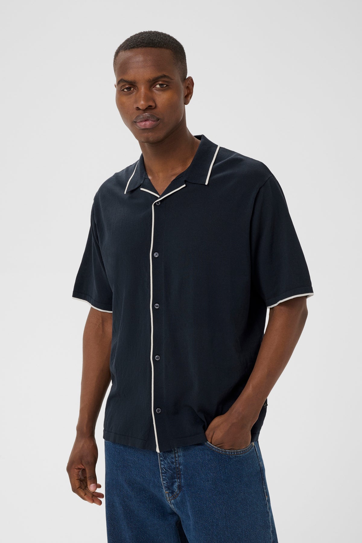 Polo boutonné pour homme par Matinique | 30208965 Bleu Marine Foncé | Boutique Vvög, vêtements mode pour homme et femme