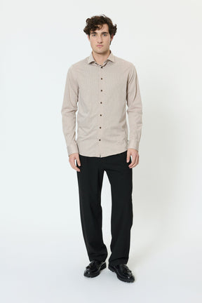 Chemise habillée pour homme par Matinique | 30209046 Taupe Plaza | Boutique Vvög, vêtements mode pour homme et homme