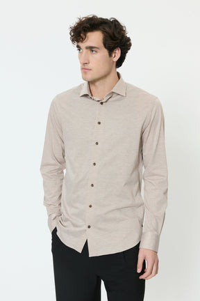 Chemise habillée pour homme par Matinique | 30209046 Taupe Plaza | Boutique Vvög, vêtements mode pour homme et homme