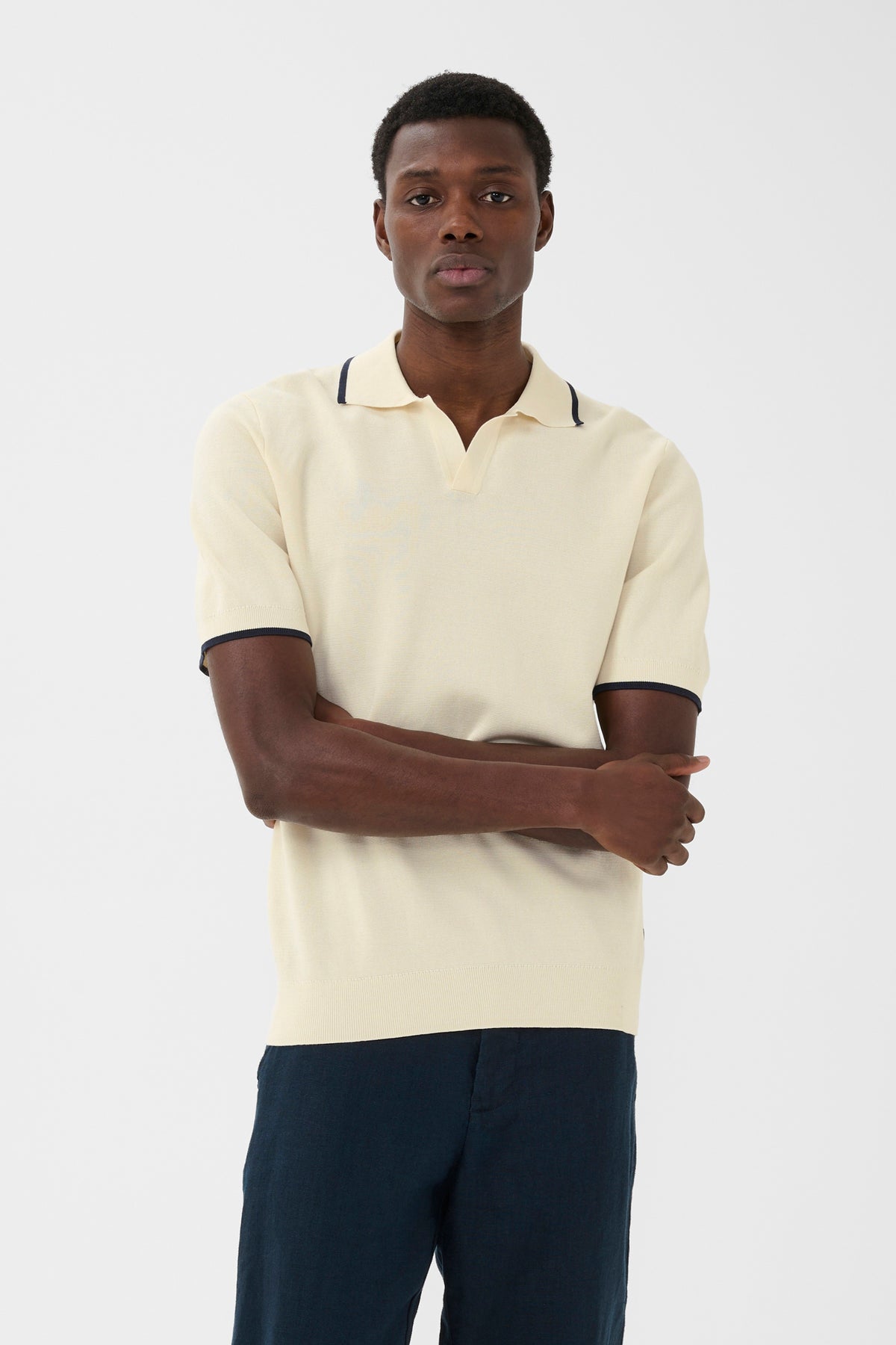 Polo col ouvert pour homme par Matinique | 30209126 Vanille Glacée | Boutique Vvög, vêtements mode pour homme et femme