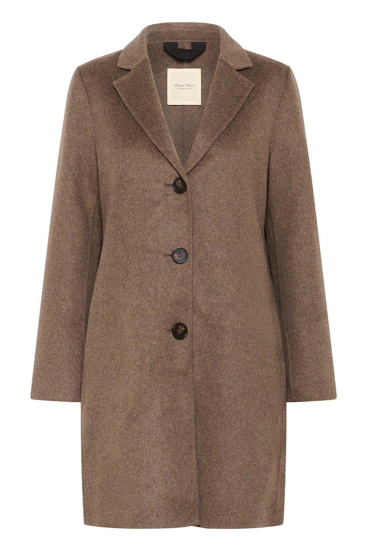 Manteau d'hiver pour femme par Part Two | 30306925 Mélange De Noix Foncées | Boutique Vvög, vêtements mode pour homme et femme