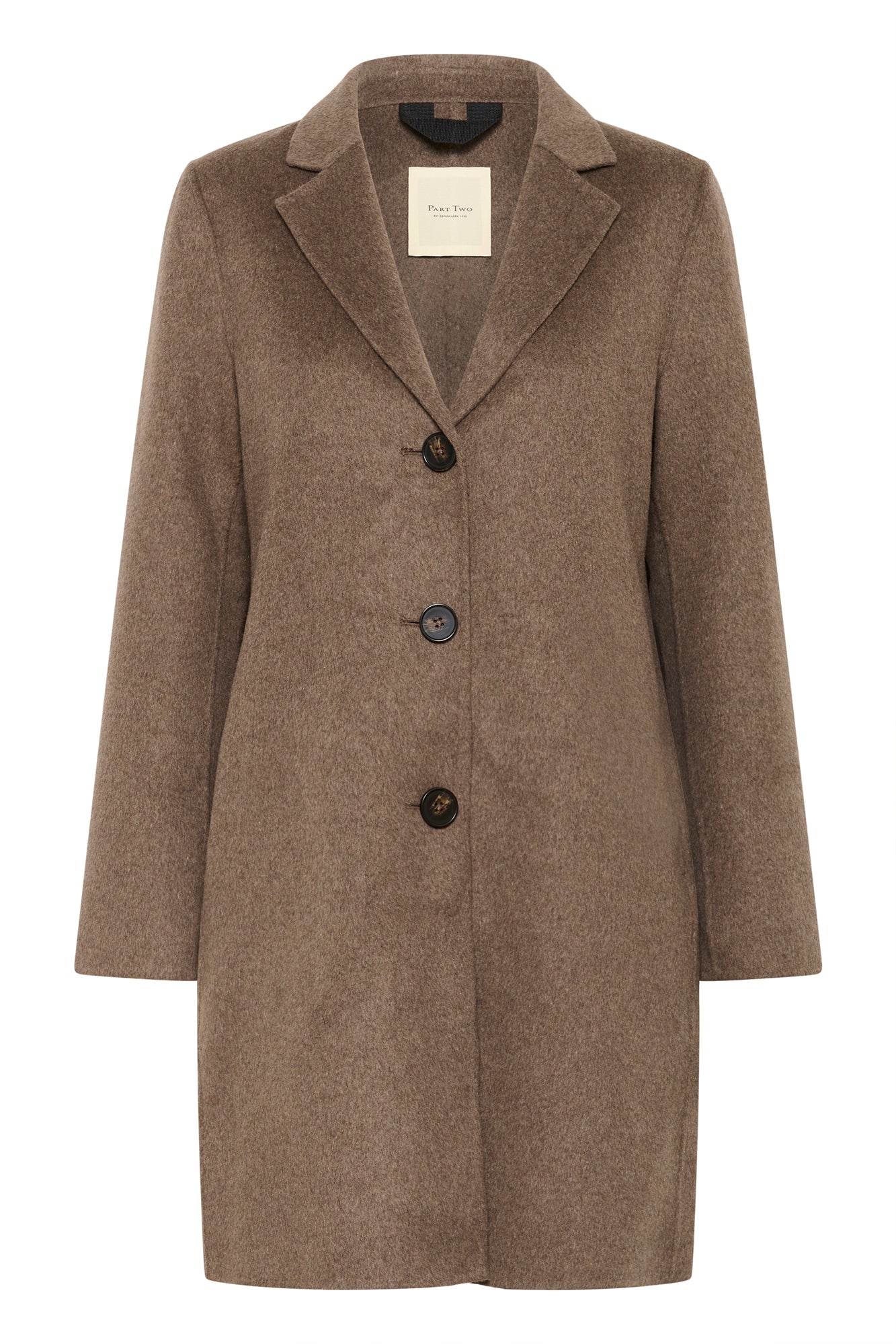 Manteau d'hiver pour femme par Part Two | 30306925 Mélange De Noix Foncées | Boutique Vvög, vêtements mode pour homme et femme