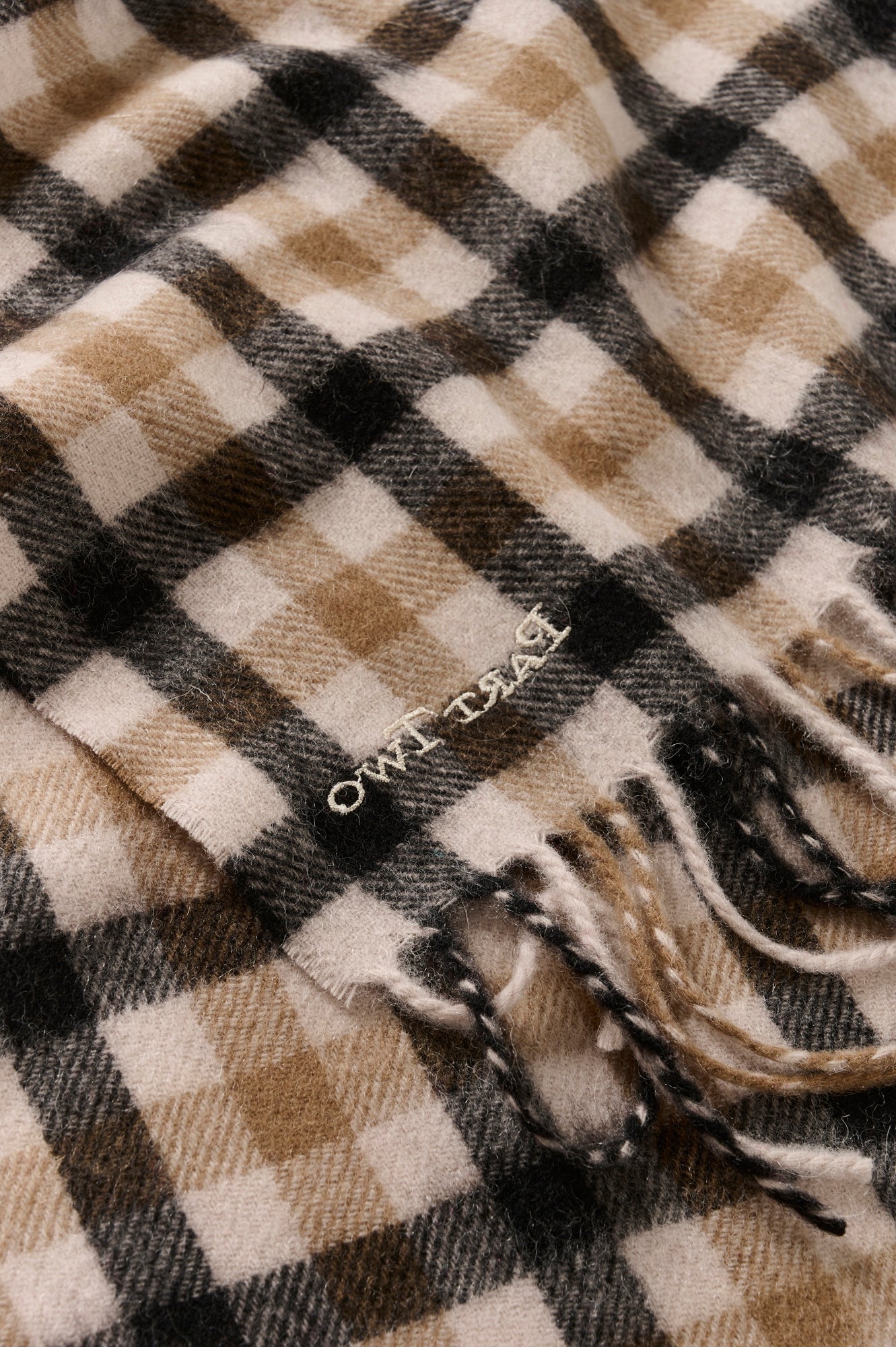 Foulard pour femme par Part Two | 30308757 Damier Noir | Boutique Vvög, vêtements mode pour homme et femme