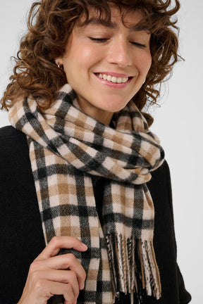 Foulard pour femme par Part Two | 30308757 Damier Noir | Boutique Vvög, vêtements mode pour homme et femme