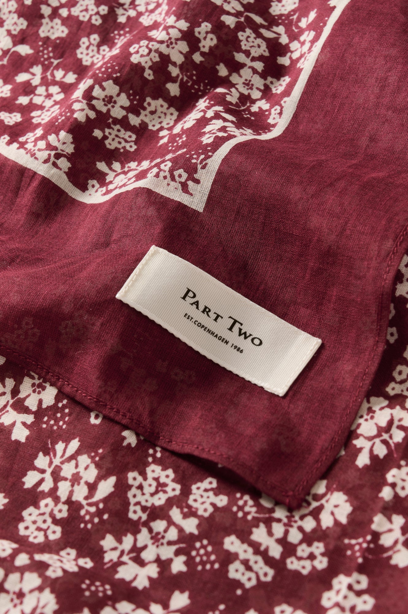 Foulard pour femme par Part Two | 30308998 Porto Tawny | Boutique Vvög, vêtements mode pour homme et femme