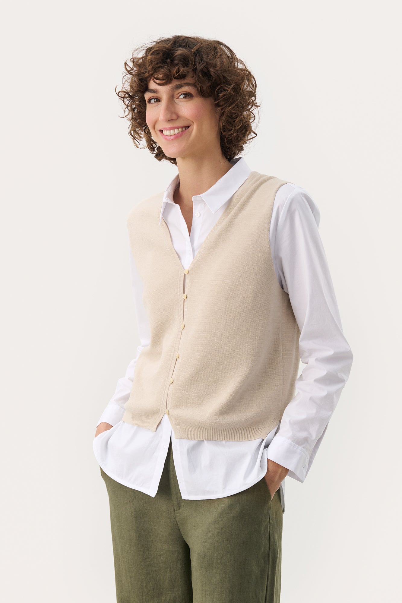 Cardigan sans manche Part Two | 30309682 Chêne Français