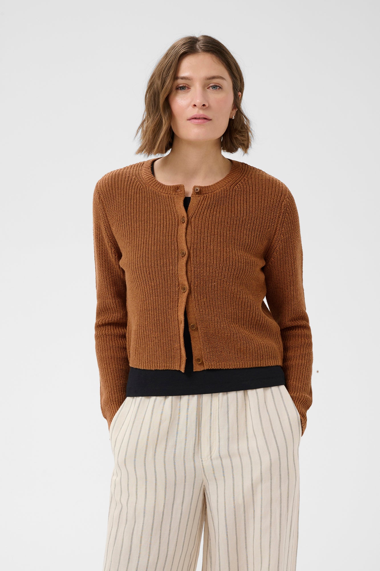 Cardigan manches longues pour femme par Part Two | 30309579 Huile d’argan | Boutique Vvög, vêtements mode pour homme et femme