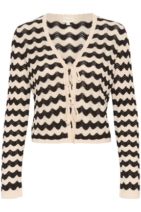Cardigan pour femme par Part Two | 30309679 Eggnog/Noir | Boutique Vvög, vêtements mode pour homme et femme