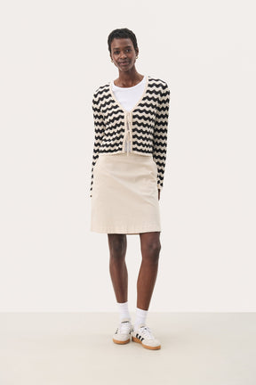 Cardigan pour femme par Part Two | 30309679 Eggnog/Noir | Boutique Vvög, vêtements mode pour homme et femme