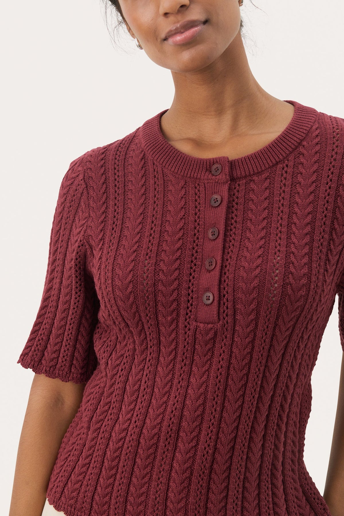 Tricot pour femme par Part Two | 30309705 Porto Tawny | Boutique Vvög, vêtements mode pour homme et femme