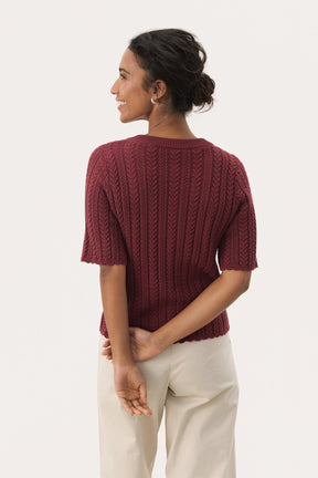 Tricot pour femme par Part Two | 30309705 Porto Tawny | Boutique Vvög, vêtements mode pour homme et femme