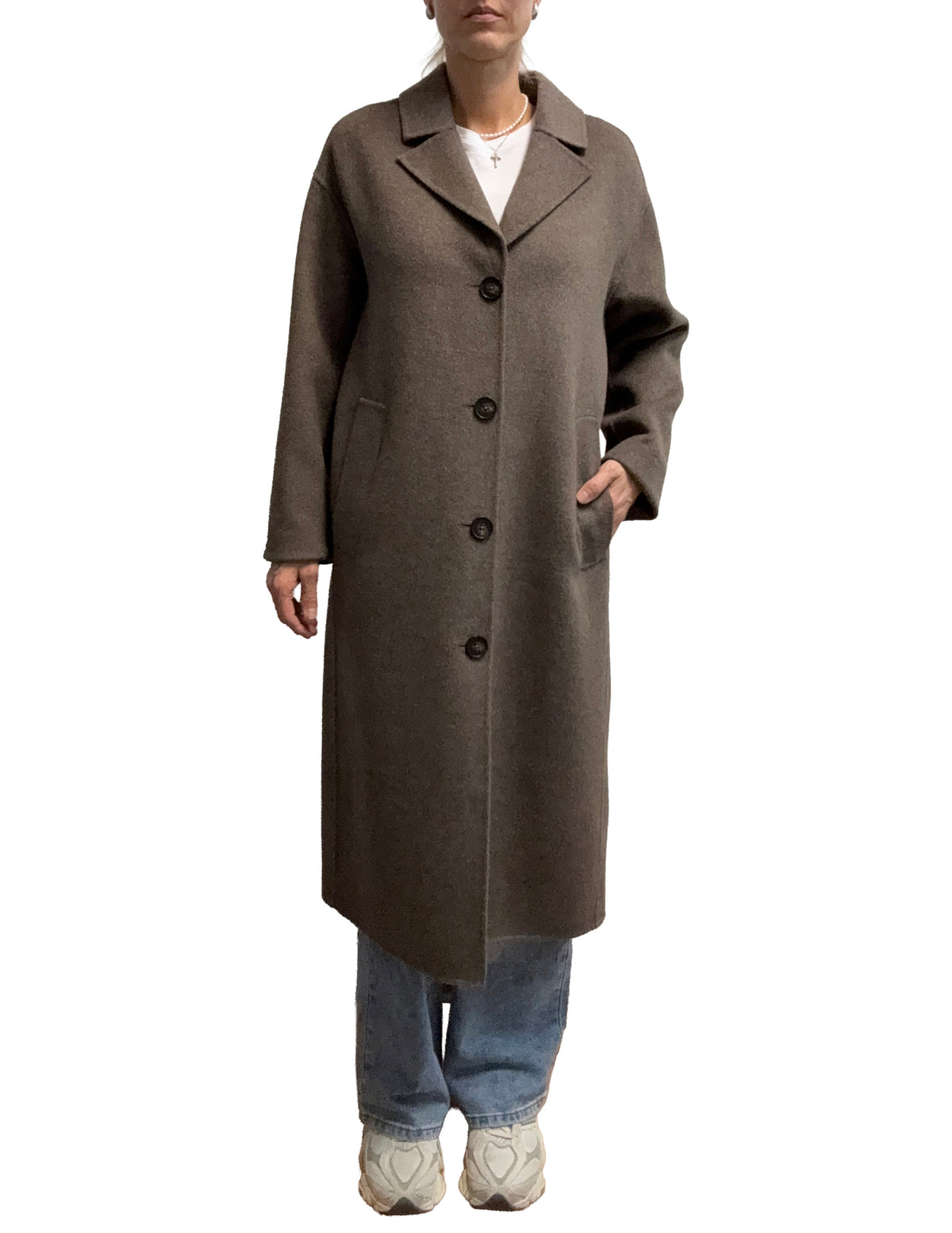 Manteau long pour femme par Part Two | 30309763 Mélange De Noix Foncées | Boutique Vvög, vêtements mode pour homme et femme