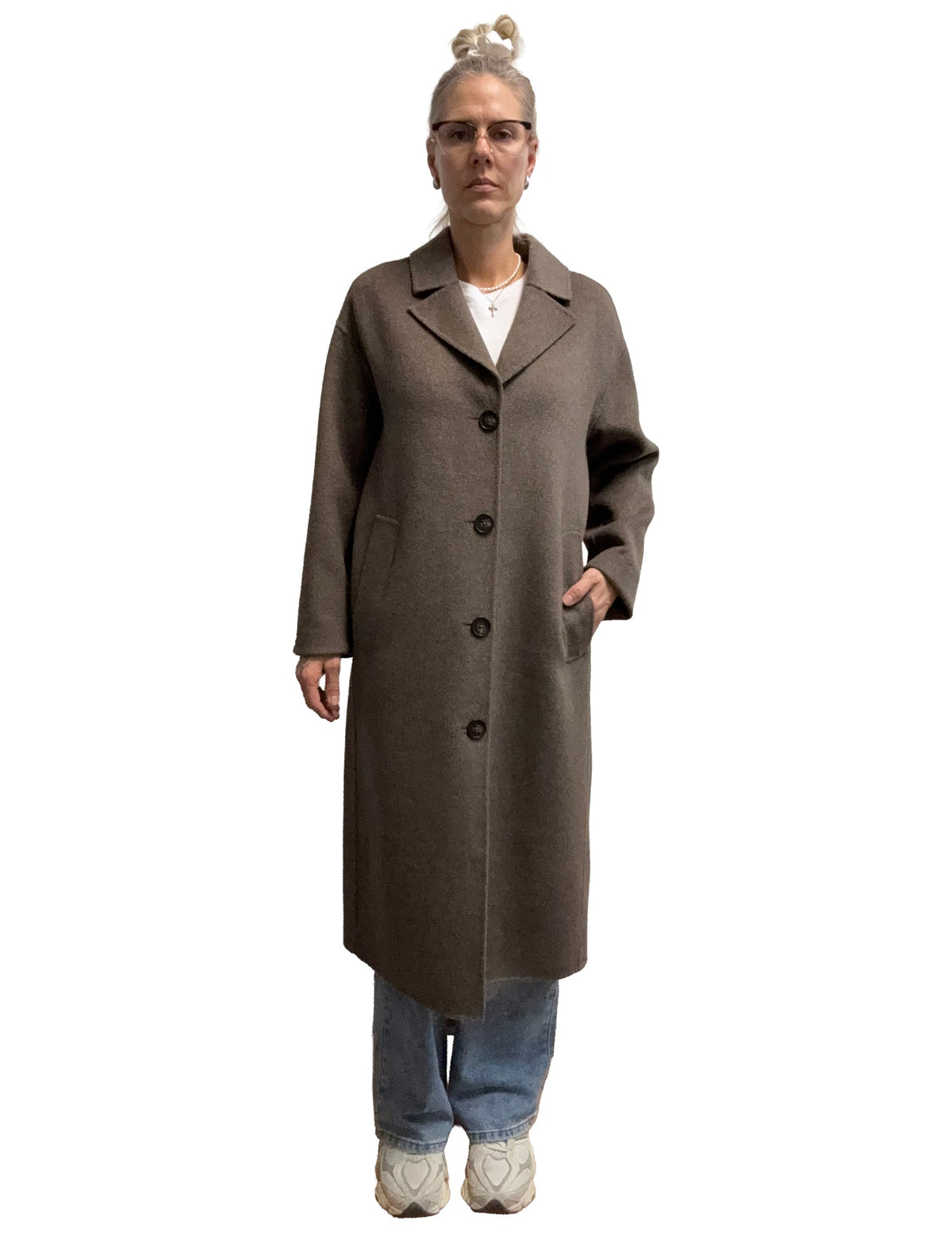 Manteau long pour femme par Part Two | 30309763 Mélange De Noix Foncées | Boutique Vvög, vêtements mode pour homme et femme