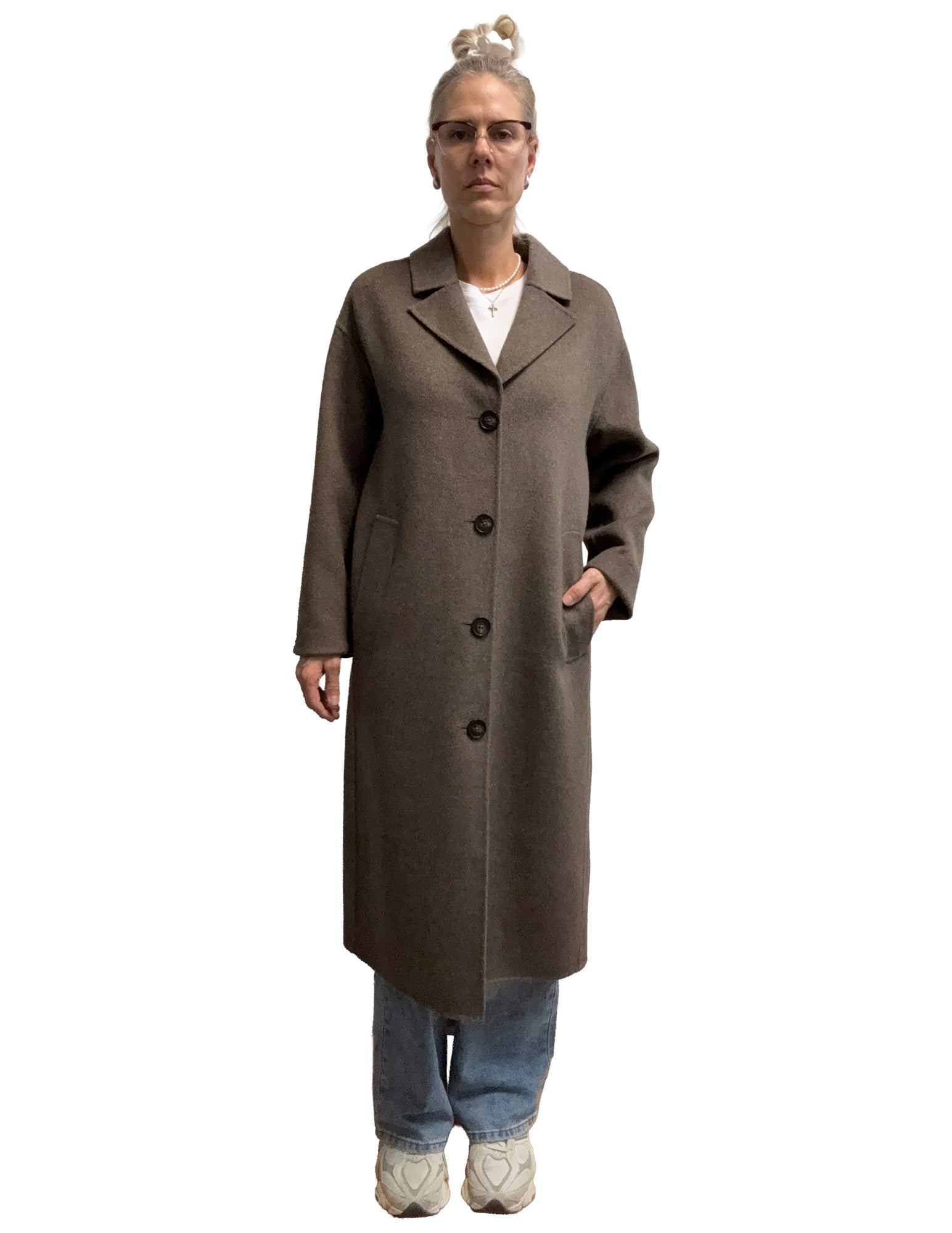 Manteau long pour femme par Part Two | 30309763 Mélange De Noix Foncées | Boutique Vvög, vêtements mode pour homme et femme