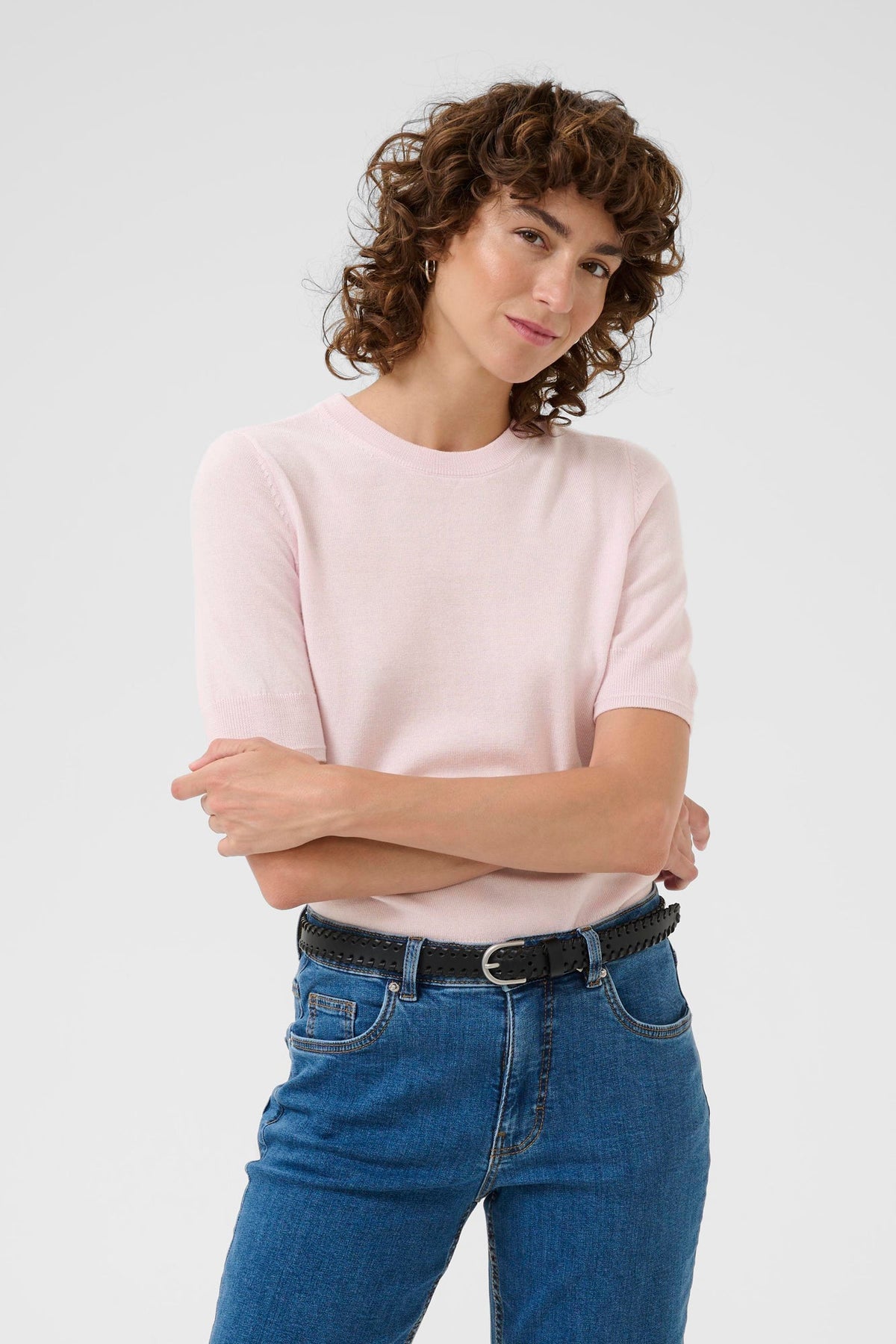 Chandail manches courtes pour femme par Part Two | 30309791 Craie Mauve | Boutique Vvög, vêtements mode pour homme et femme