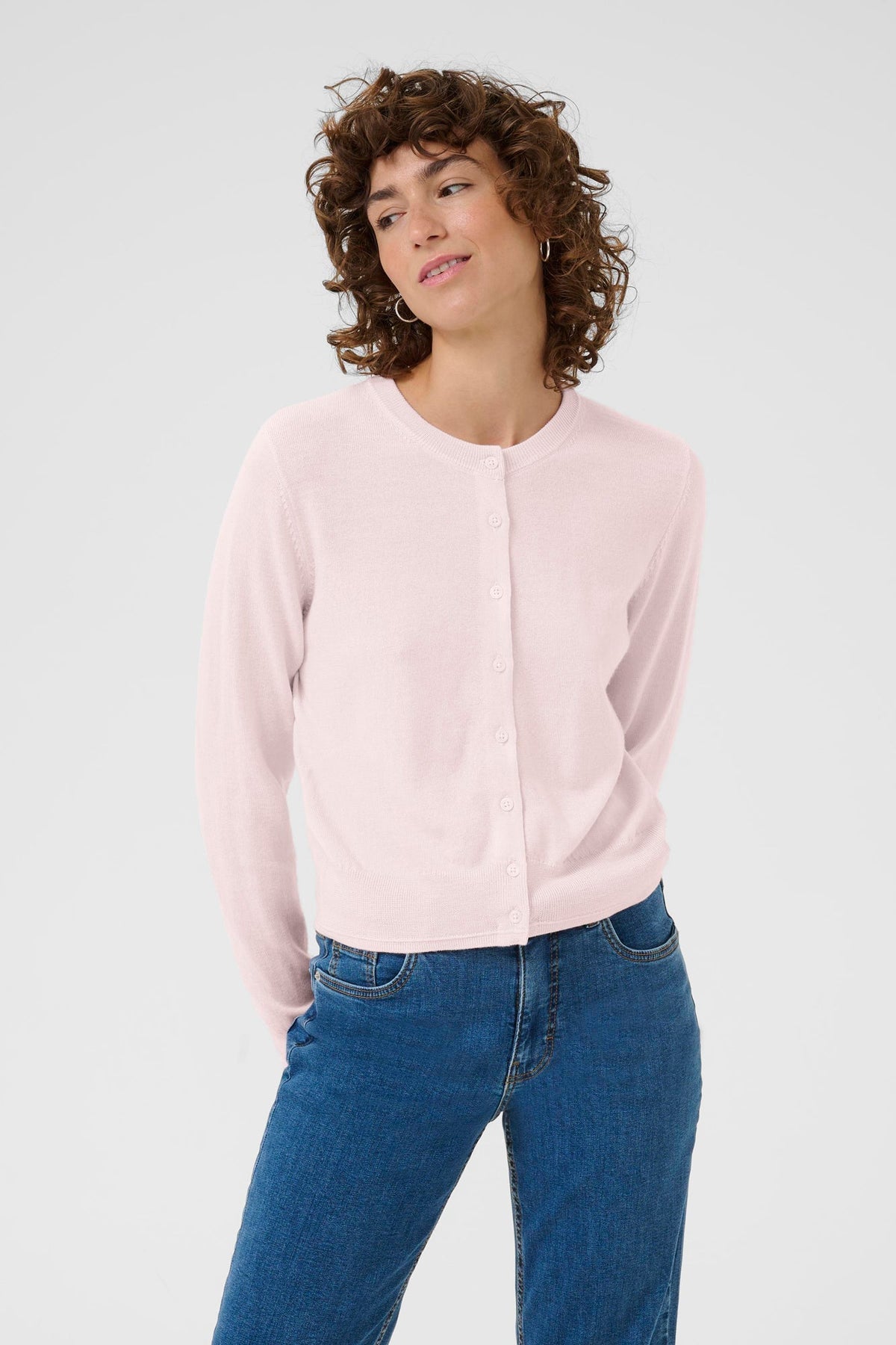 Chandail boutonné pour femme par Part Two | 30309793 Craie Mauve | Boutique Vvög, vêtements mode pour homme et femme