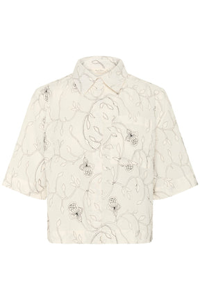 Blouse pour femme par Part Two | 30309825 Surpiqûre Noire | Boutique Vvög, vêtements mode pour homme et femme