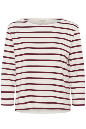 Chandail manches longues pour femme par Part Two | 30309864 Rayures Porto Tawny | Boutique Vvög, vêtements mode pour homme et femme