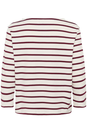 Chandail manches longues pour femme par Part Two | 30309864 Rayures Porto Tawny | Boutique Vvög, vêtements mode pour homme et femme