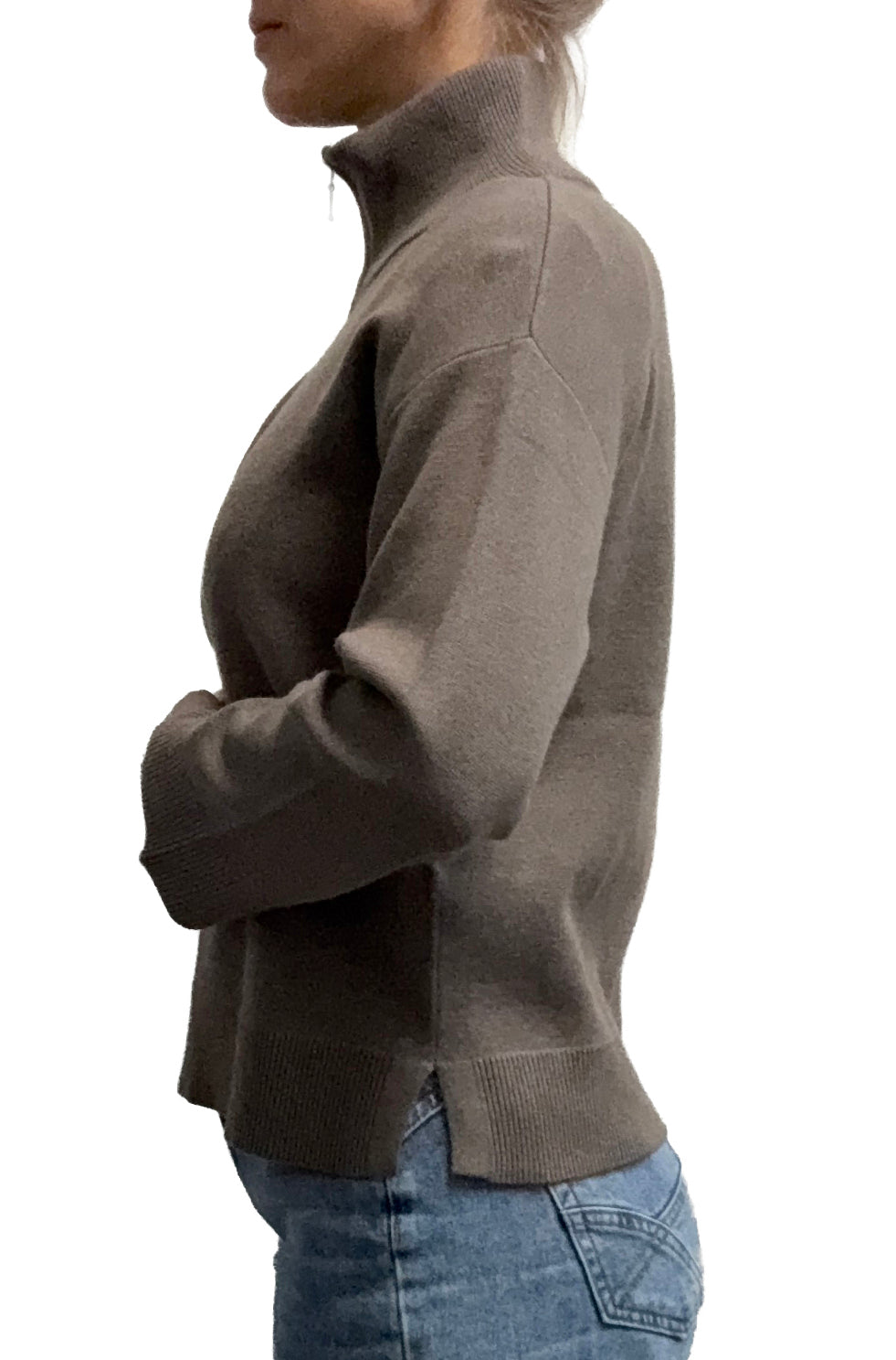 Veste demi-zip pour femme par Part Two | 30310024 Mélange Vison | Boutique Vvög, vêtements mode pour homme et femme