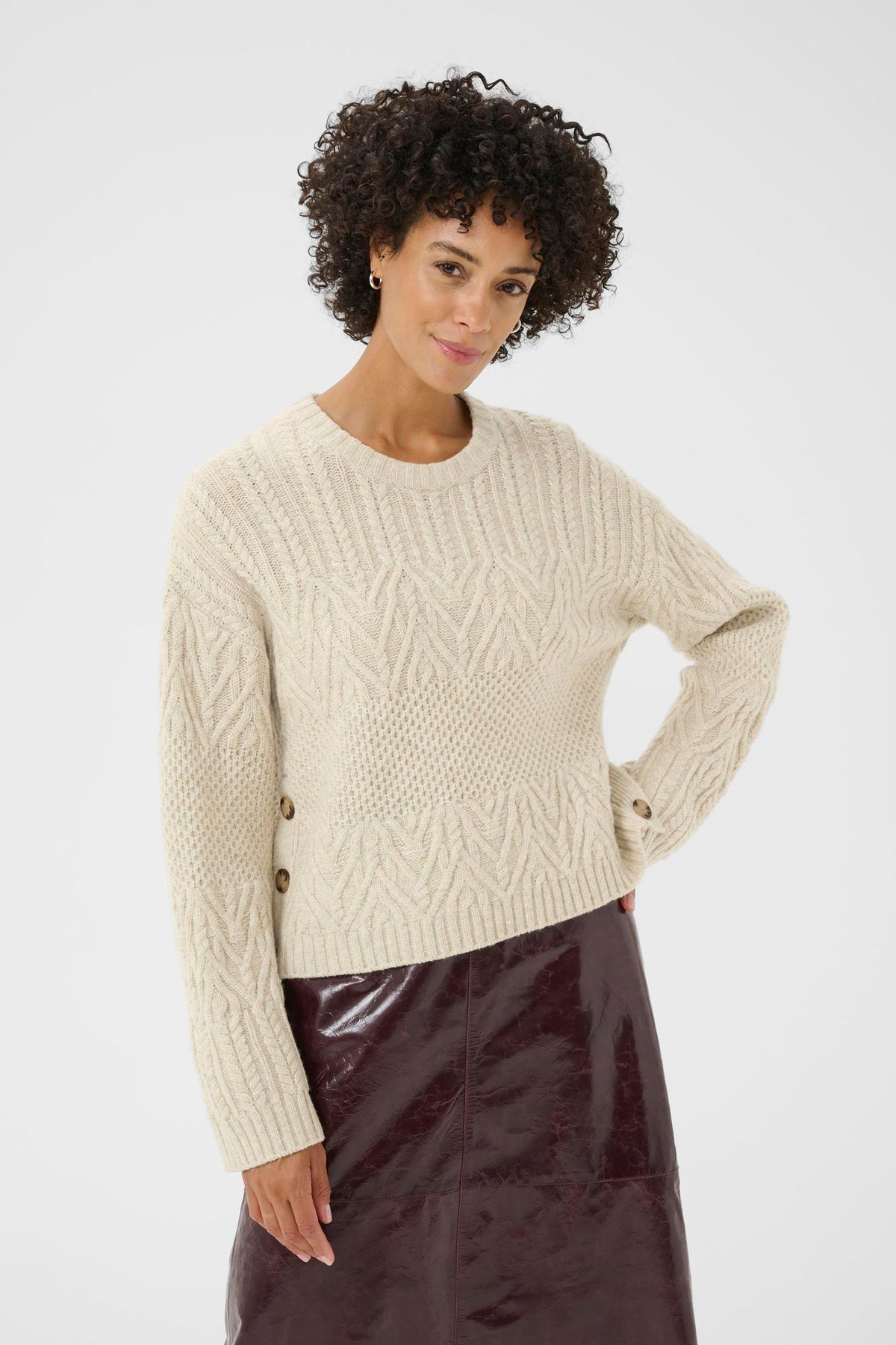 Tricot pour femme par Part Two | 30310029 Chêne Français | Boutique Vvög, vêtements mode pour homme et femme