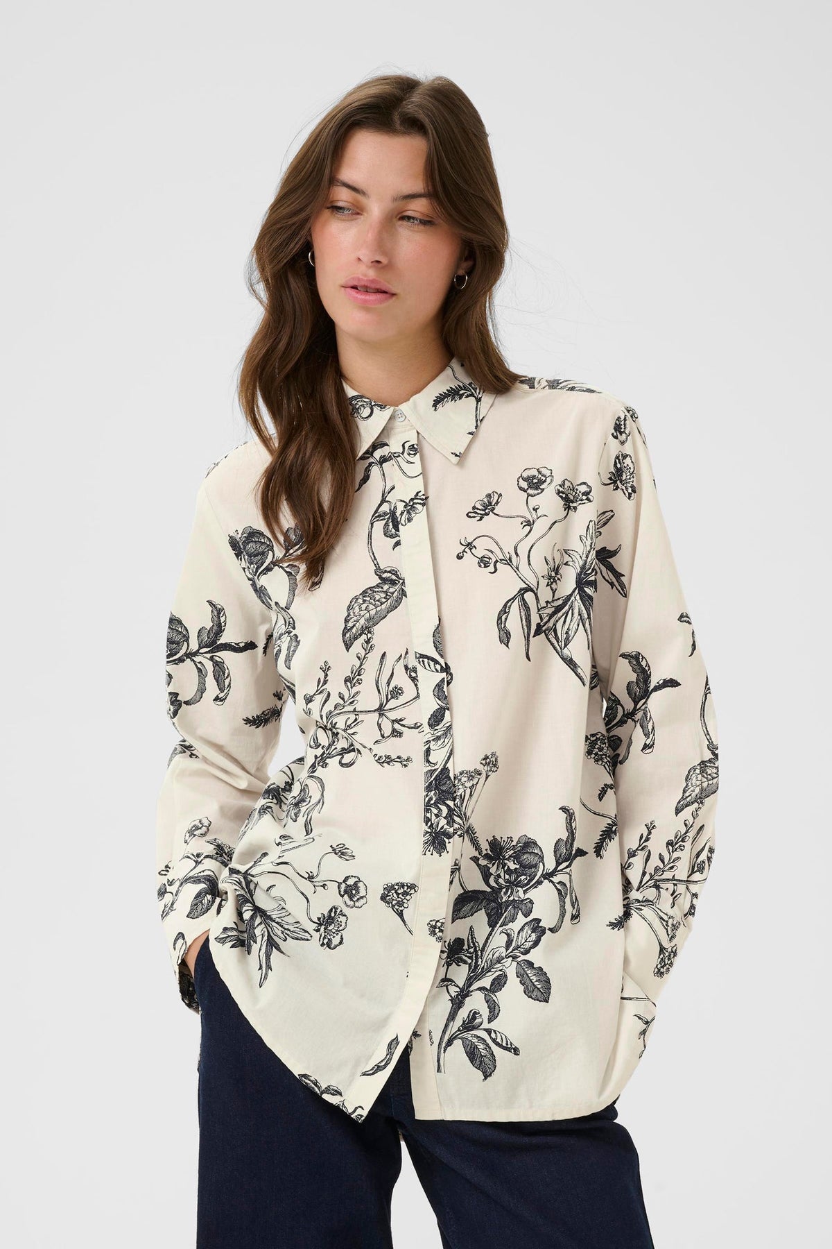 Blouse pour femme par Part Two | 30310113 Bleu Marine Foncé | Boutique Vvög, vêtements mode pour homme et femme