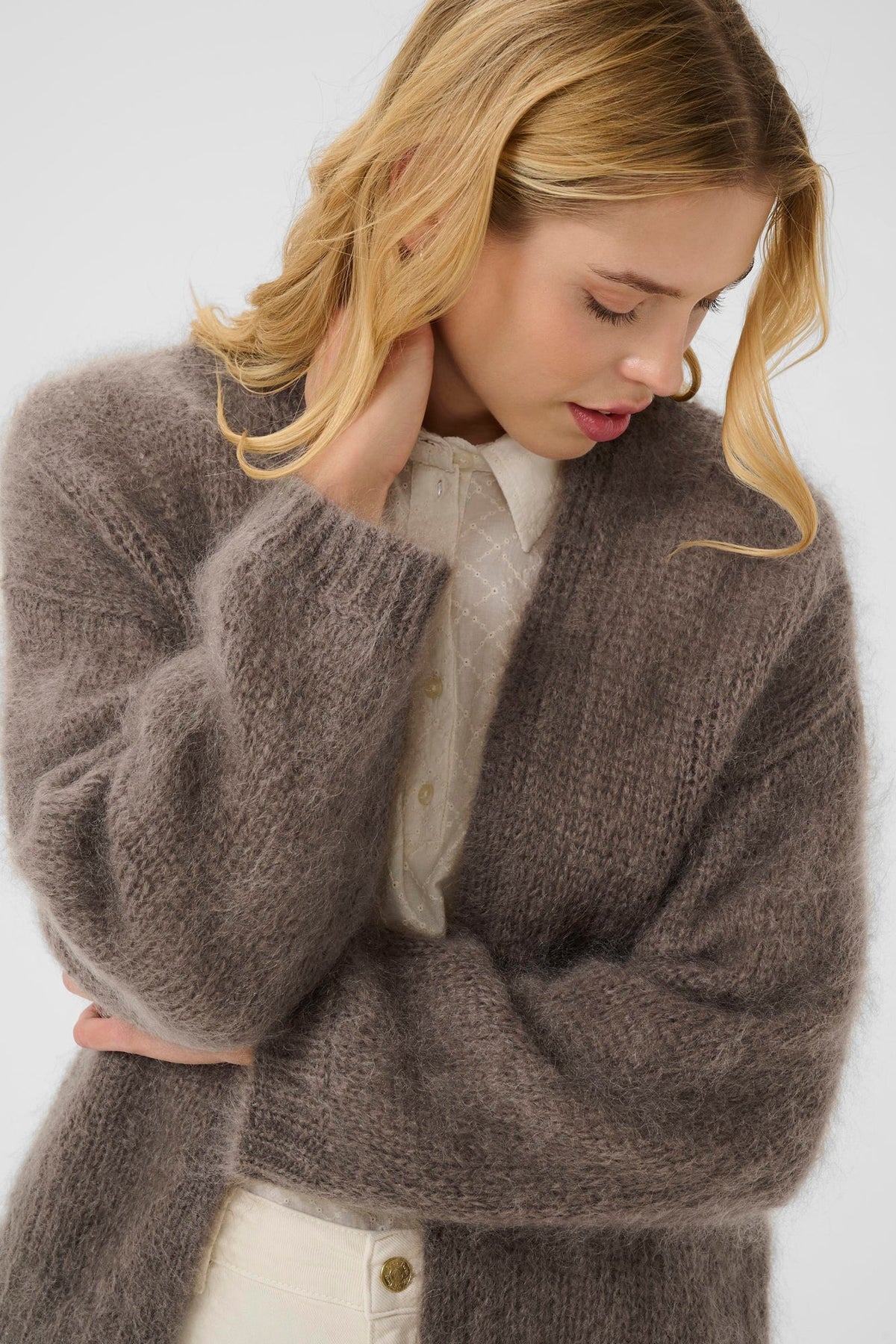 Tricot ouvert pour femme par Part Two | 30310114 Faucon | Boutique Vvög, vêtements mode pour homme et femme