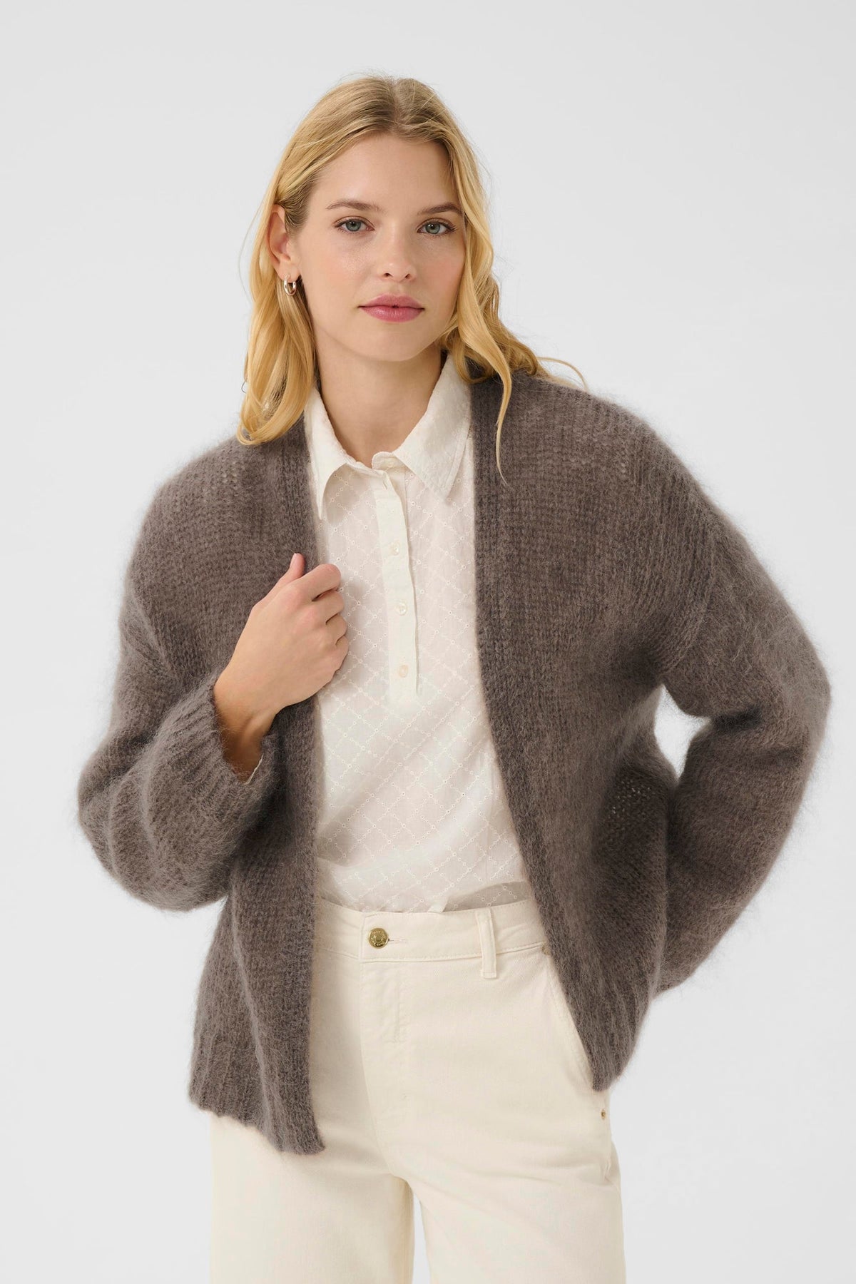 Tricot ouvert pour femme par Part Two | 30310114 Faucon | Boutique Vvög, vêtements mode pour homme et femme