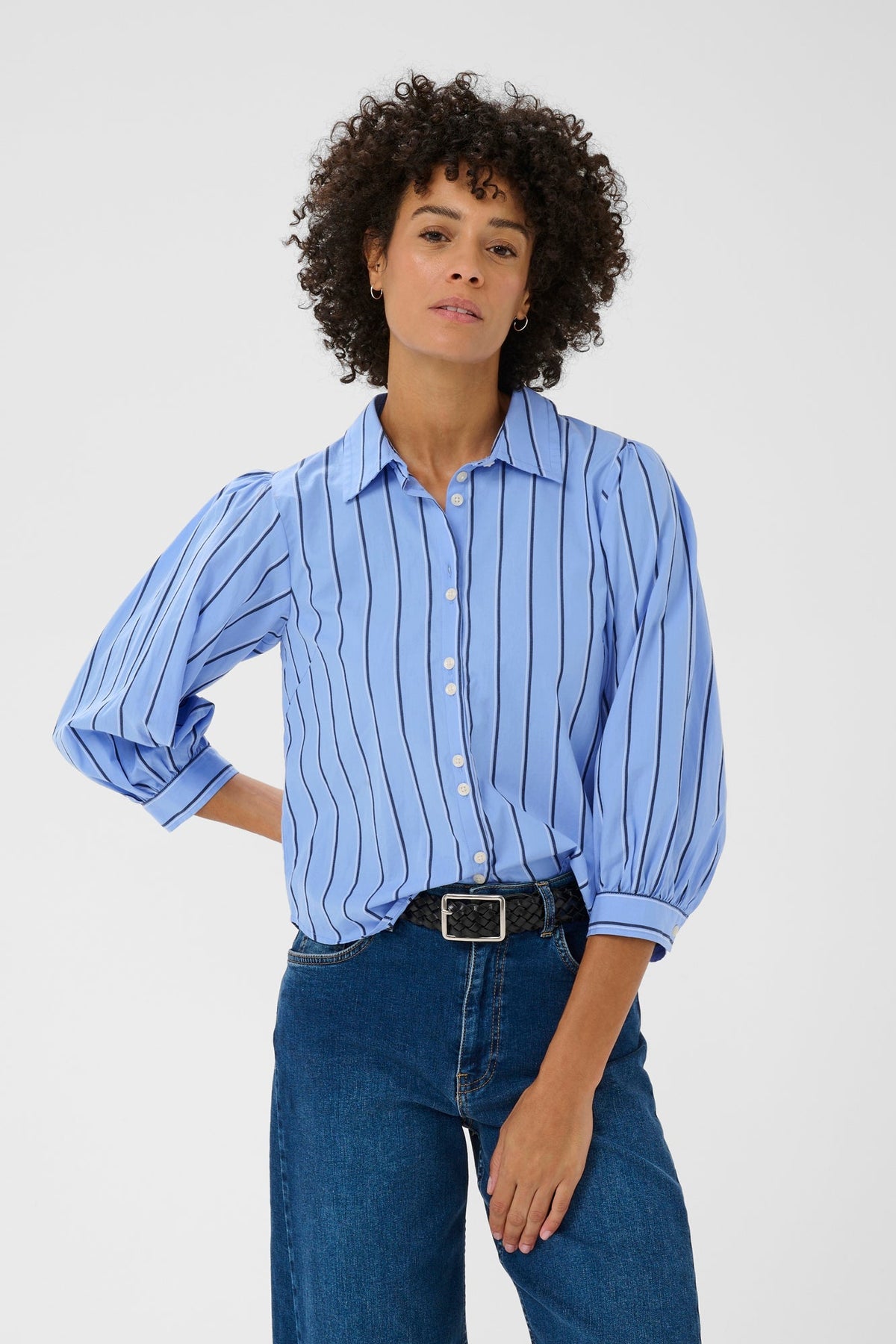 Blouse pour femme par Part Two | 30310388 Rayure Bleue | Boutique Vvög, vêtements mode pour homme et femme