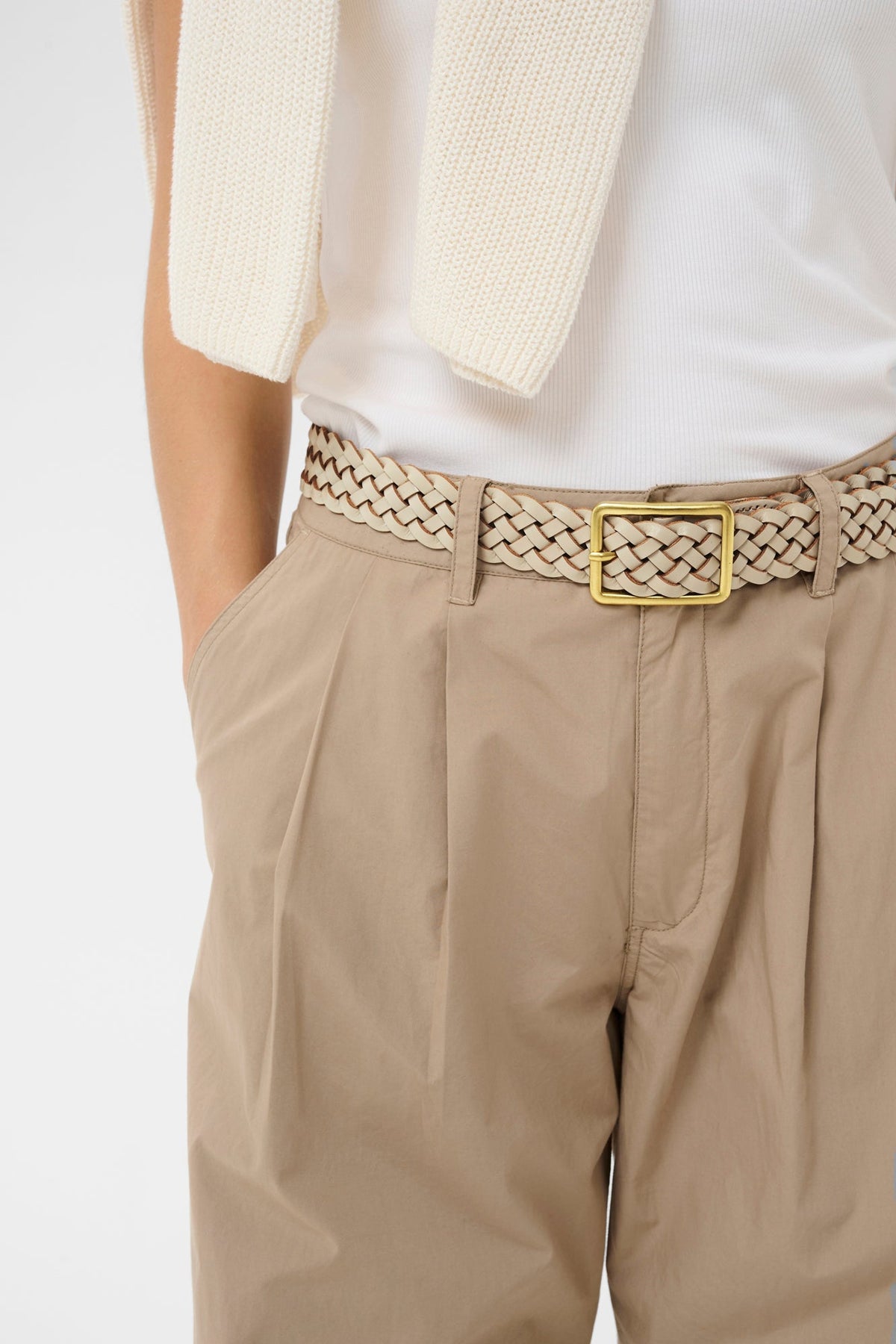 Ceinture pour femme par Part Two | 30310494 Ciment Brillant | Boutique Vvög, vêtements mode pour homme et femme