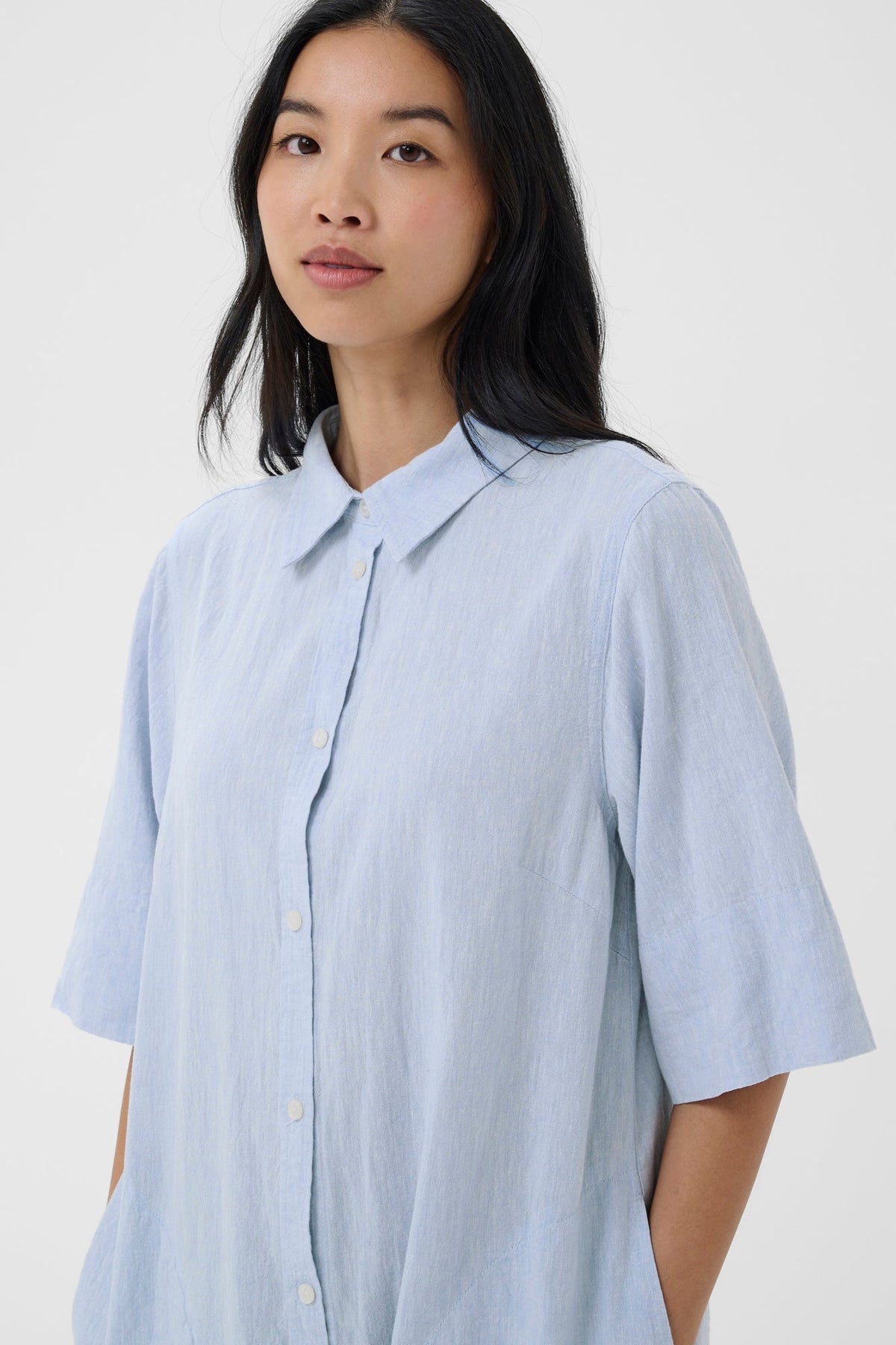 Robe pour femme par Part Two | 30310539 Chambray bleu clair | Boutique Vvög, vêtements mode pour homme et femme