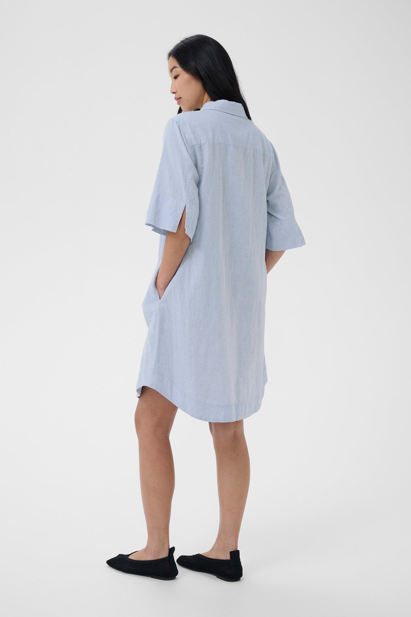 Robe pour femme par Part Two | 30310539 Chambray bleu clair | Boutique Vvög, vêtements mode pour homme et femme