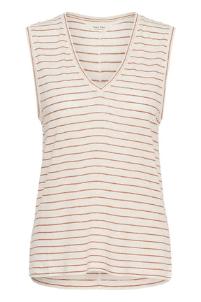 Camisole pour femme par Part Two | 30310568 Rayure brune | Boutique Vvög, vêtements mode pour homme et femme