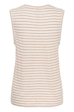 Camisole pour femme par Part Two | 30310568 Rayure brune | Boutique Vvög, vêtements mode pour homme et femme