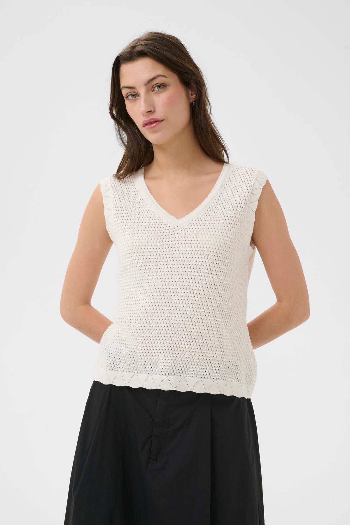 Camisole pour femme par Part Two | 30310578 Blanc chuchoté | Boutique Vvög, vêtements mode pour homme et femme