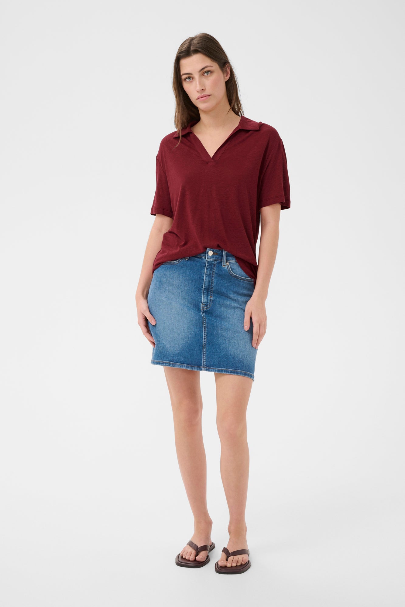 T-Shirt pour femme par Part Two | 30310652 Roux brûlé | Boutique Vvög, vêtements mode pour homme et femme