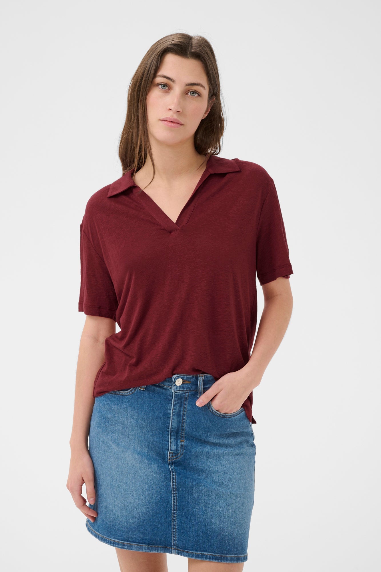 T-Shirt pour femme par Part Two | 30310652 Roux brûlé | Boutique Vvög, vêtements mode pour homme et femme