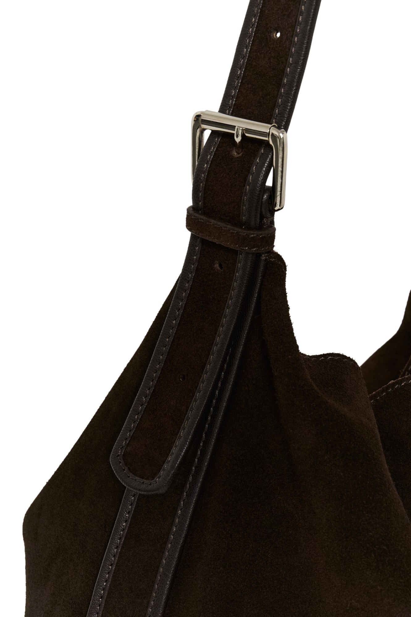 Sac hobo brun foncé en detail pour femme par Part Two