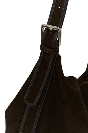 Sac hobo brun foncé en detail pour femme par Part Two