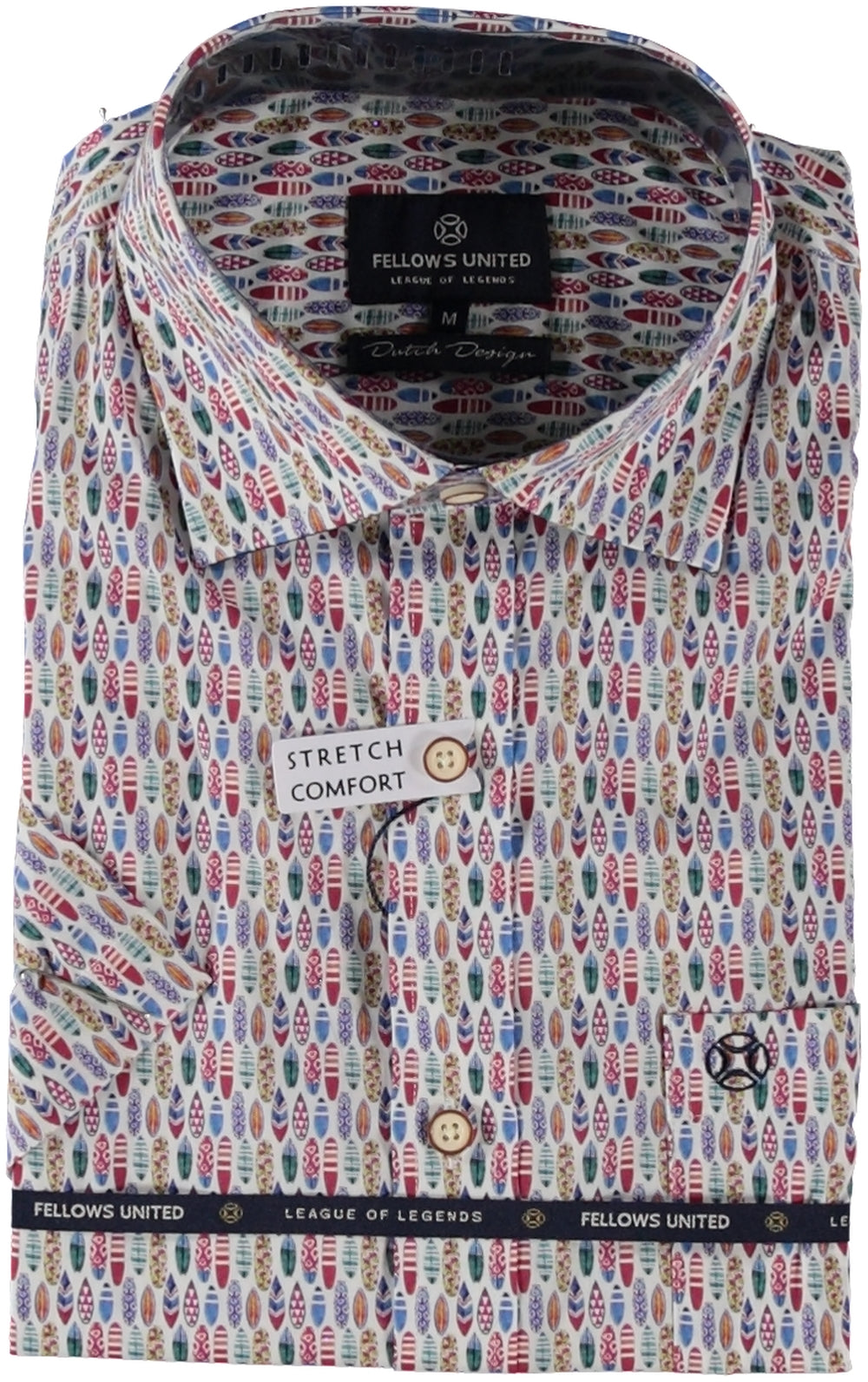 Chemise manches courtes pour homme par Fellows | 41 6640 165 | Boutique Vvög, vêtements mode pour homme et femme