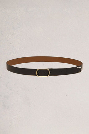 Ceinture réversible pour femme par White Stuff | 440903 Noir pur | Boutique Vvög, vêtements mode pour homme et femme