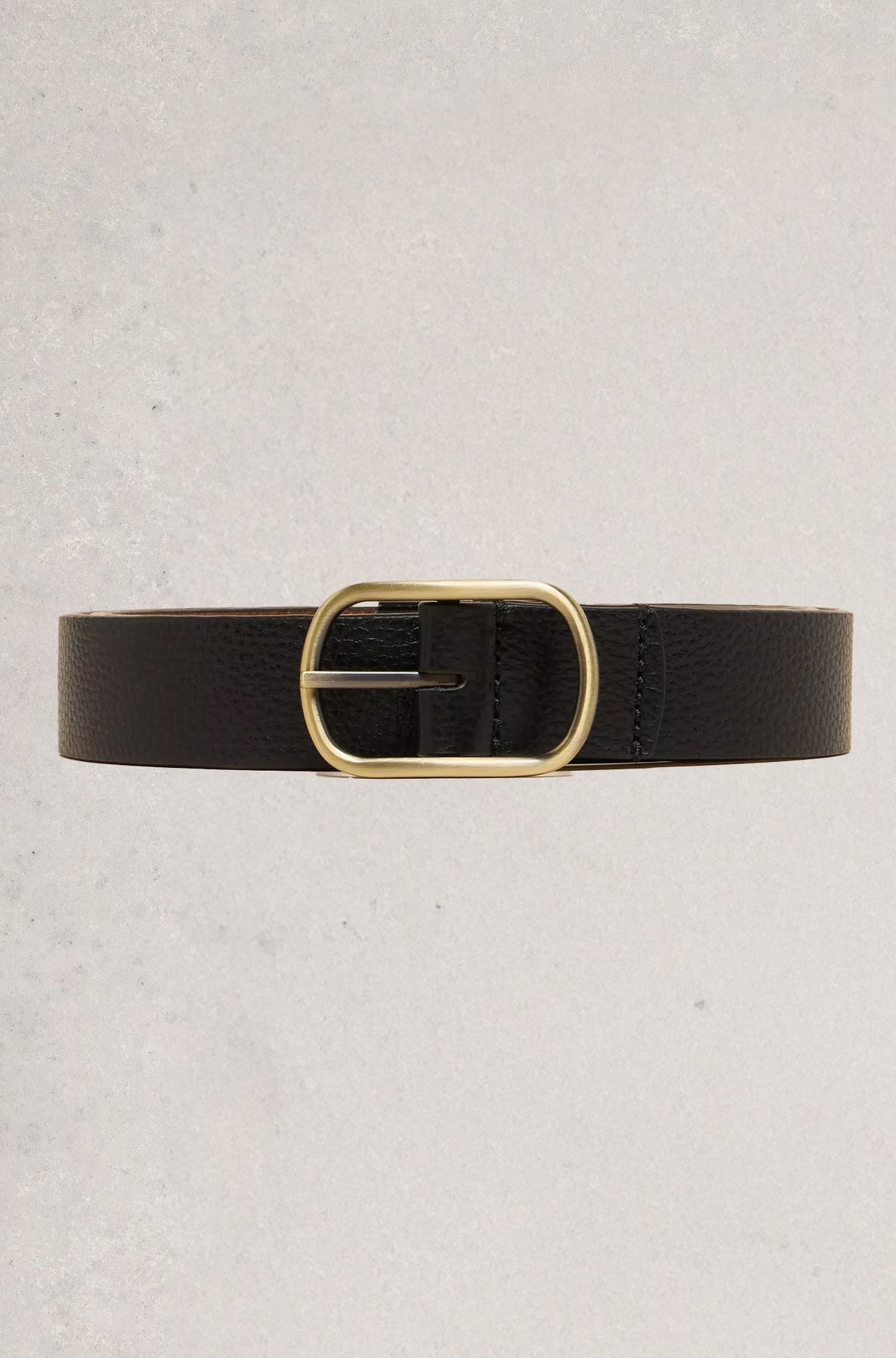 Ceinture réversible pour femme par White Stuff | 440903 Noir pur | Boutique Vvög, vêtements mode pour homme et femme