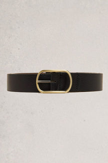 Ceinture réversible pour femme par White Stuff | 440903 Noir pur | Boutique Vvög, vêtements mode pour homme et femme
