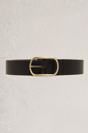 Ceinture réversible pour femme par White Stuff | 440903 Noir pur | Boutique Vvög, vêtements mode pour homme et femme