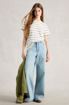 T-Shirt pour femme par White Stuff | 445360 Ivoire | Boutique Vvög, vêtements mode pour homme et femme