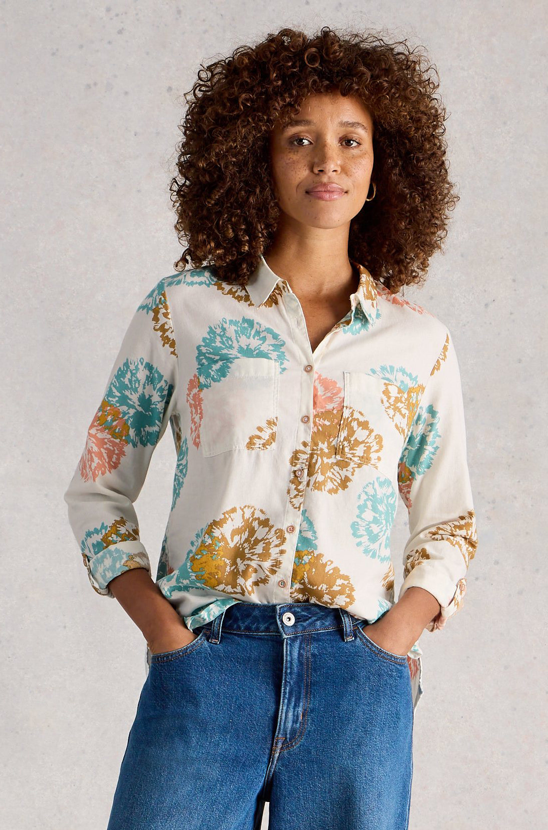 Blouse pour femme par White Stuff | 445511 Ivoire | Boutique Vvög, vêtements mode pour homme et femme