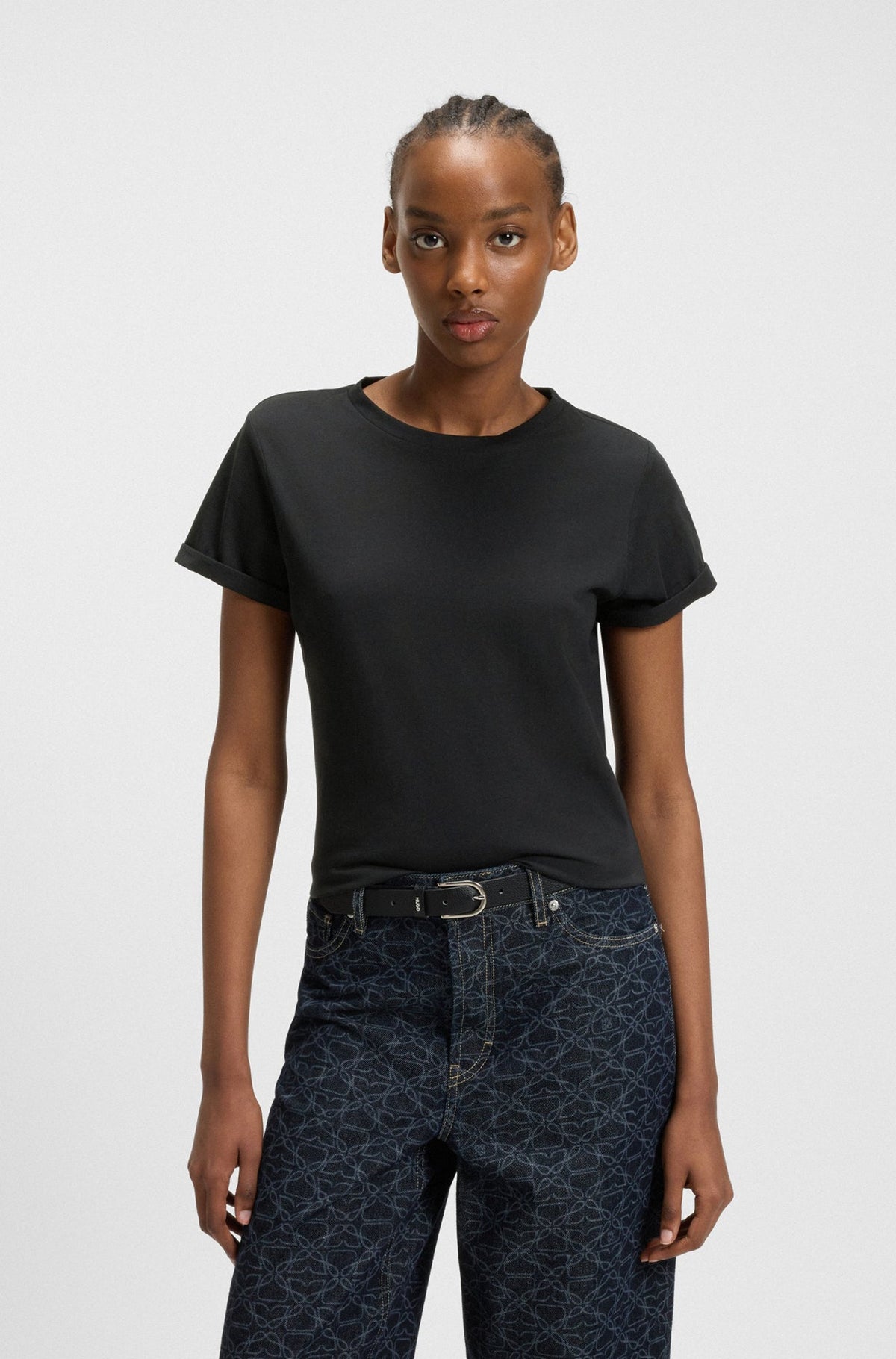 T-shirt pour femme par HUGO BOSS | 50417212 Noir | Boutique Vvög