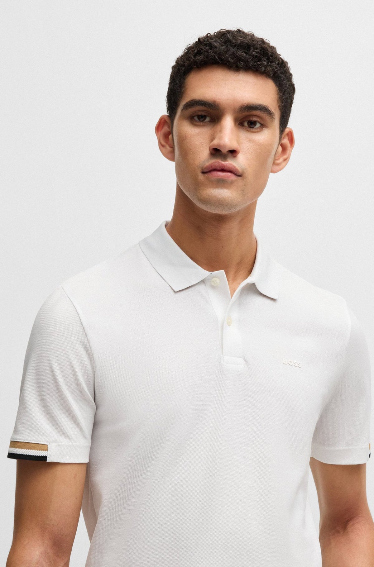 Polo pour homme par HUGO BOSS | 50467113 Blanc | Boutique Vvög, vêtements mode pour homme et femme