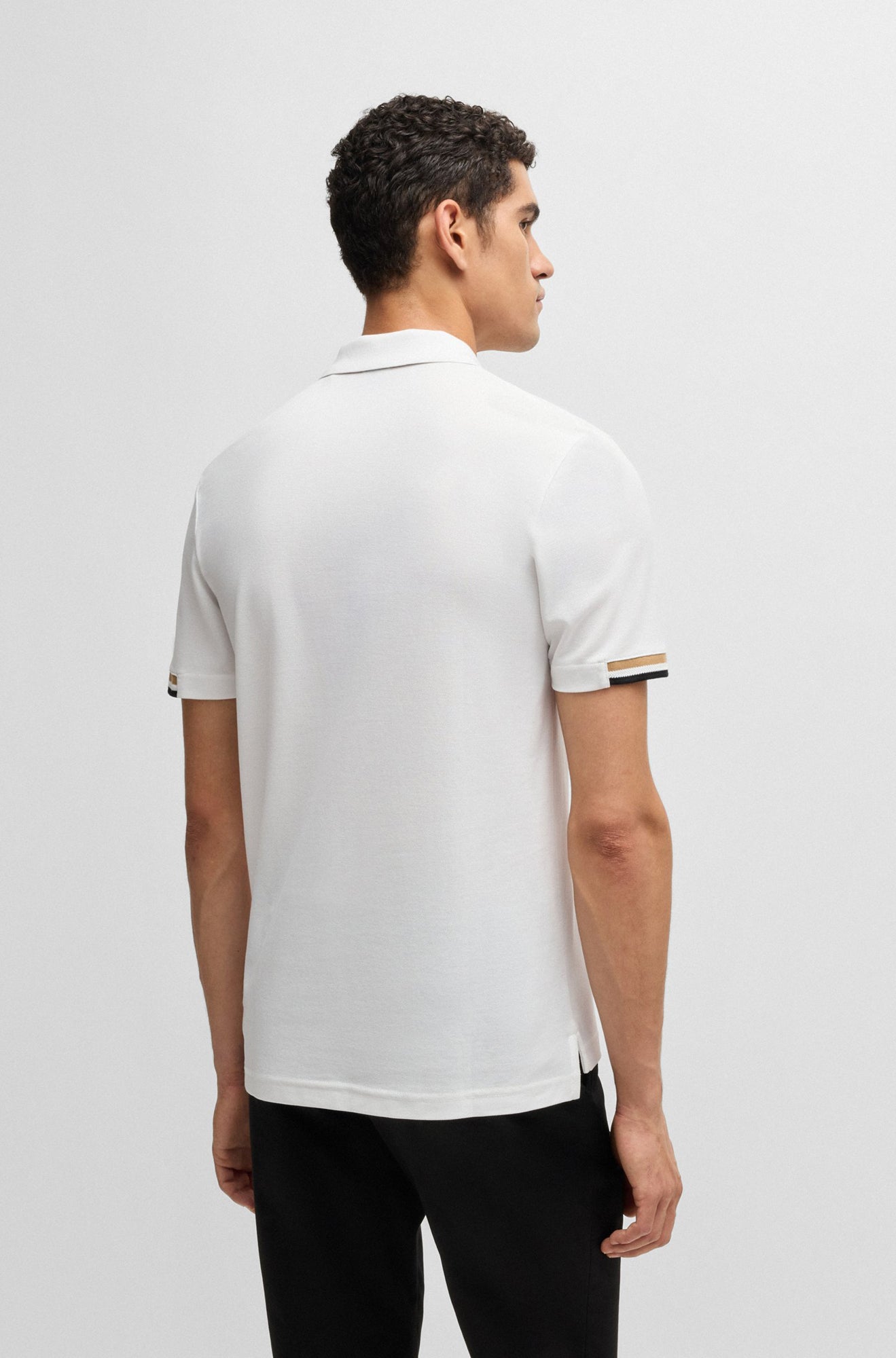 Polo pour homme par HUGO BOSS | 50467113 Blanc | Boutique Vvög, vêtements mode pour homme et femme