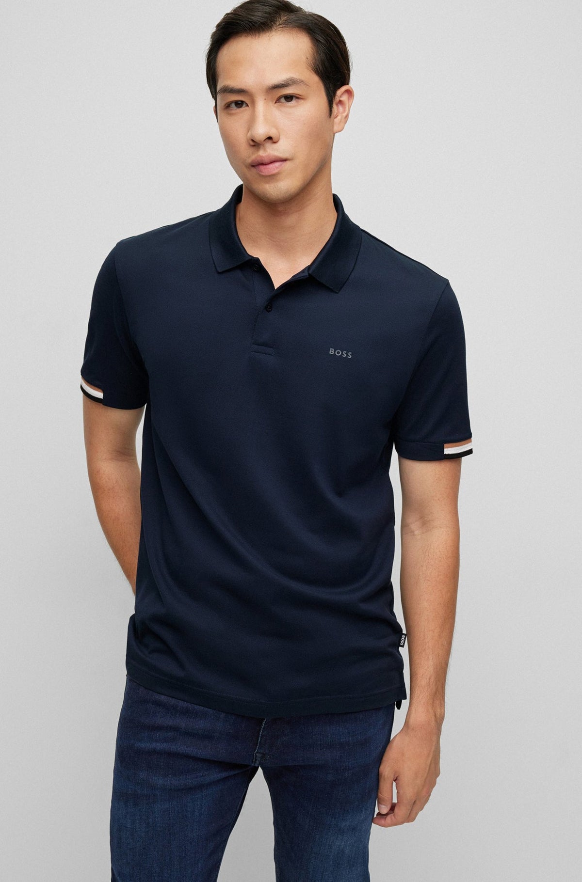 Polo pour homme par HUGO BOSS | 50467113 Bleu Foncé | Boutique Vvög, vêtements mode pour homme et femme